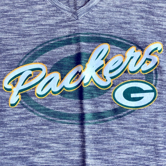 NFL Greenbay Packers Shirt Football Gray Large Women’s - Picture 2 of 13